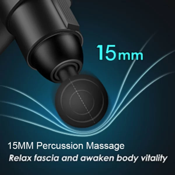 Pistola de massagem profissional com compressa quente e fria, elétrica 12 cabeça, alta freqüência, Fascia Gun, tecido profundo, pescoço relaxar, fitness, 24V - Image 4