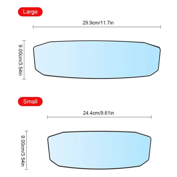 SEAMETAL-Espelho Retrovisor Interior Do Carro, Grande Ângulo Espelho Retrovisor Convexo, Anti Glare, Grande Visão, Monitor Auxiliar - Image 2