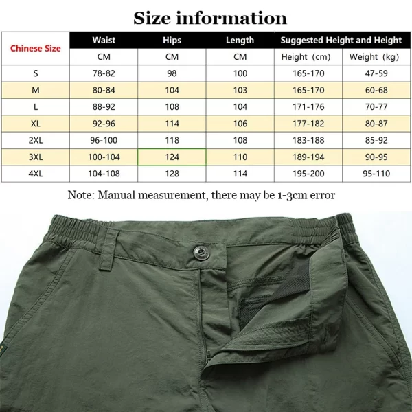 2023 ao ar livre à prova dwaterproof água calças de carga tático dos homens respirável verão casual exército militar calças compridas masculino secagem rápida carga - Image 6