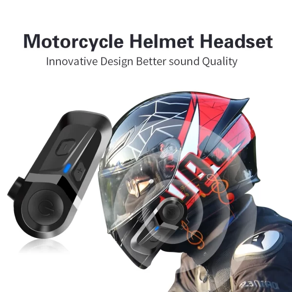 Fones De Ouvido Sem Fio Da Motocicleta, Capacete Headset, Fones De Ouvido Bluetooth 5.3, Fone De Ouvido De Moto, Handsfree Stereo Earbud - Image 2