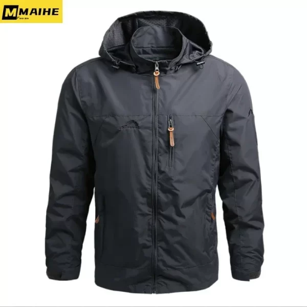 Gorpcore jaqueta masculina militar tático caça jaqueta outono casual à prova dwindproof água blusão casaco masculino bolso roupas de trabalho - Image 4